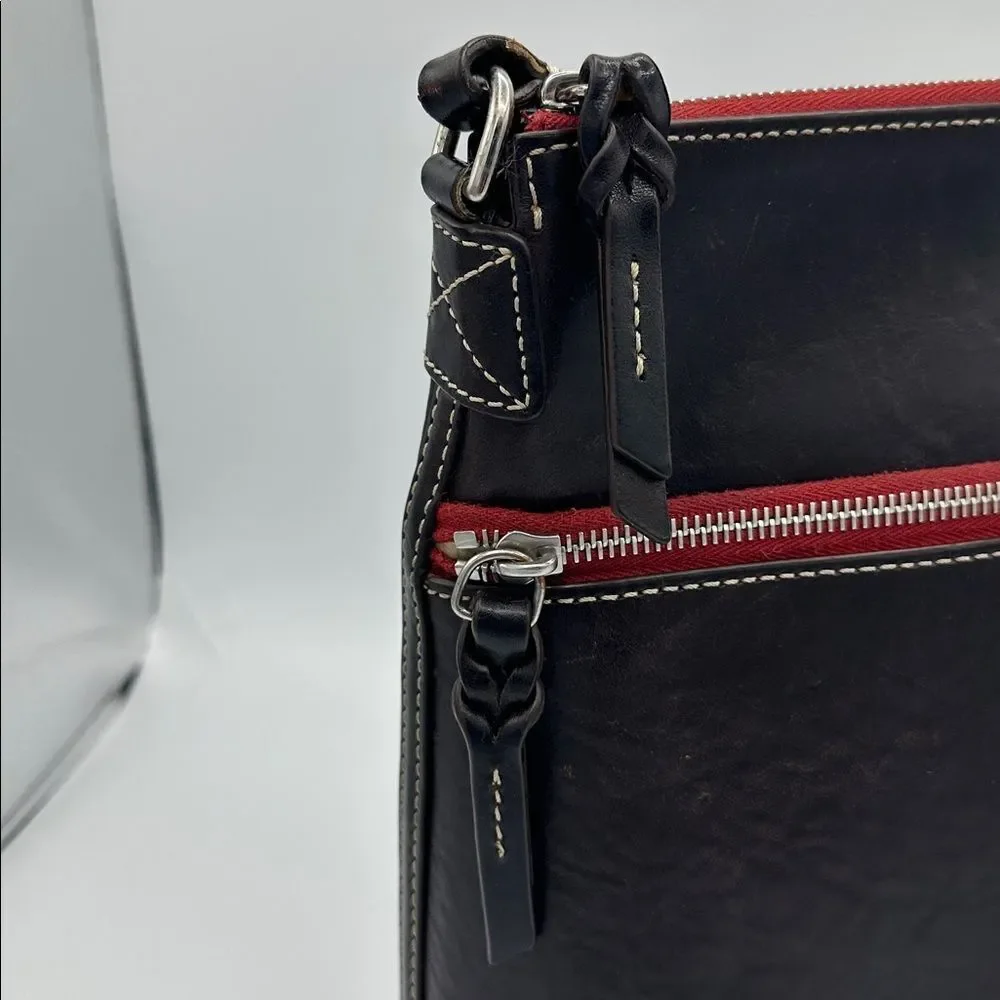 DOONEY & BOURKE Florentine Triple Zip North/South Crossbody Bag Brown